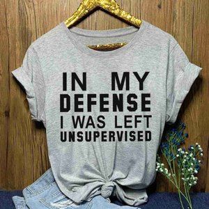 Graphic Tees for Women: I Was Left Unsupervised